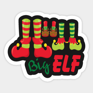 Big Elf for Christmas Sticker